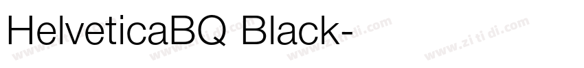 HelveticaBQ Black字体转换